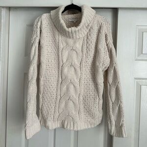 Cozy Cream Cable Knit Sweater